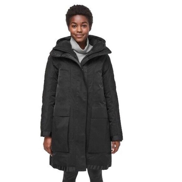 Lululemon OUT IN THE ELEMENTS 3-In-1 PARKA Women's Size 6 Black 600 Goose Down - Picture 1 of 16